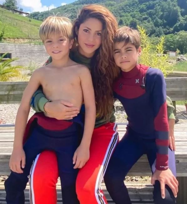 Popstar Shakira has no concept of cutting in line with two children…